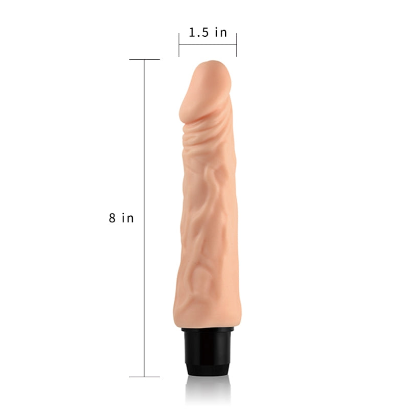 Вибратор реалистичный из кибер-кожи Xtreme Feel Cyberskin Vibrator