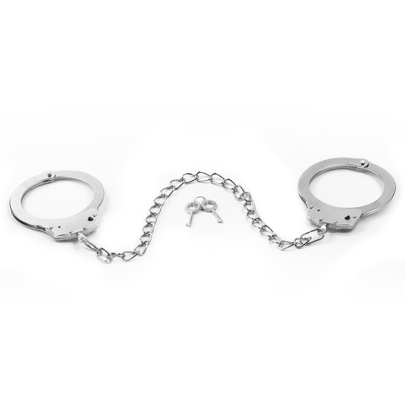 Металлические наножники на цепи Fetish Pleasure Metal Leg Cuffs
