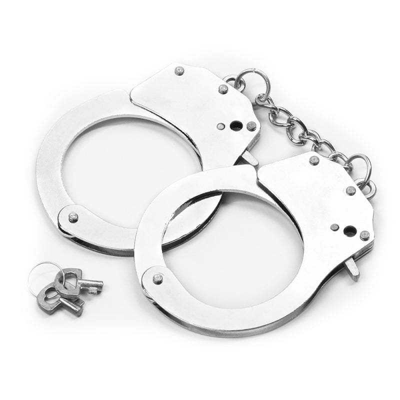 Металлические наручники серебристые Fetish Pleasure Metal Handcuffs