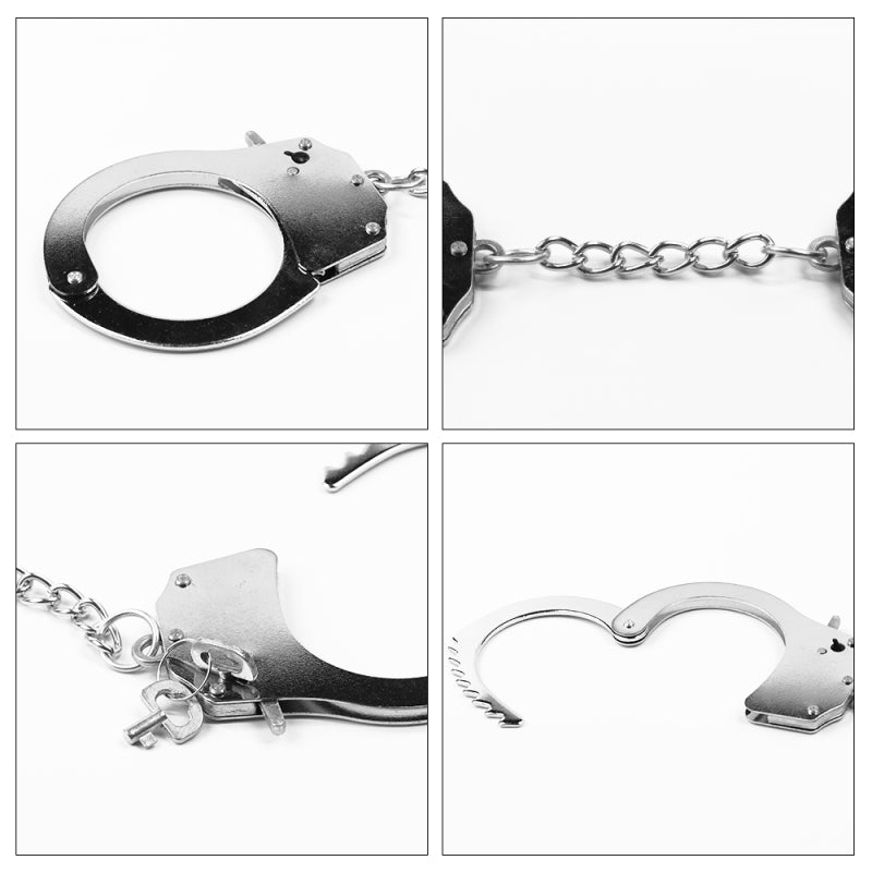 Металлические наручники серебристые Fetish Pleasure Metal Handcuffs