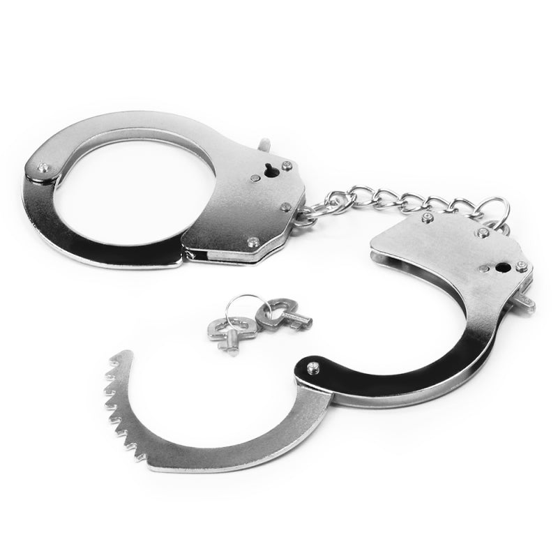 Металлические наручники серебристые Fetish Pleasure Metal Handcuffs