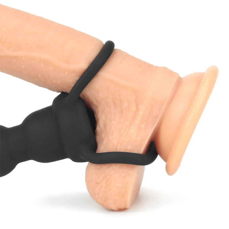 Насадка на член для анальной стимуляции Vibrating Rock Balled Double Prober