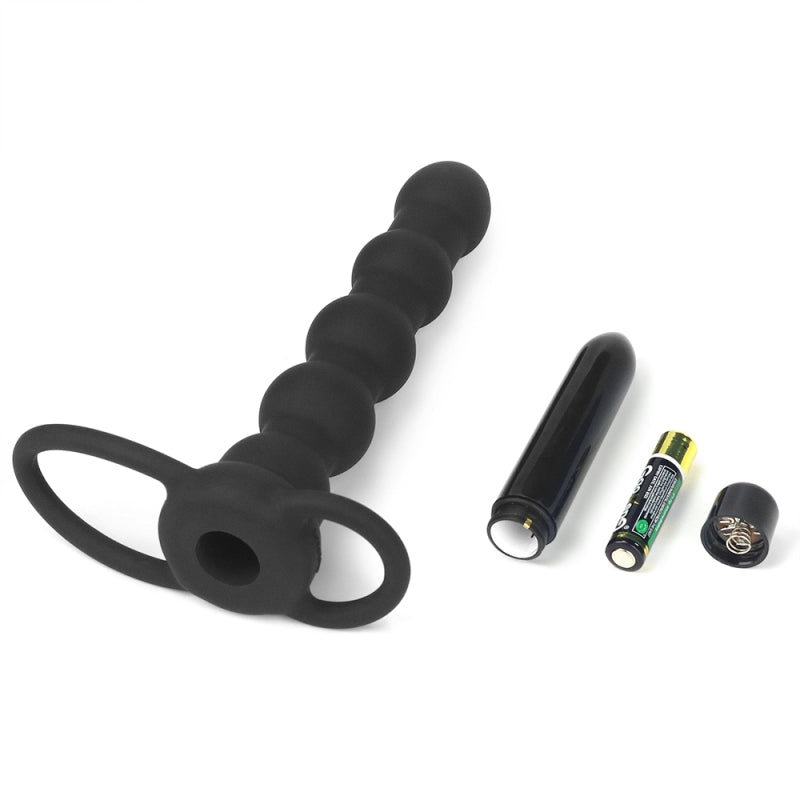 Насадка на член для анальной стимуляции Vibrating Rock Balled Double Prober