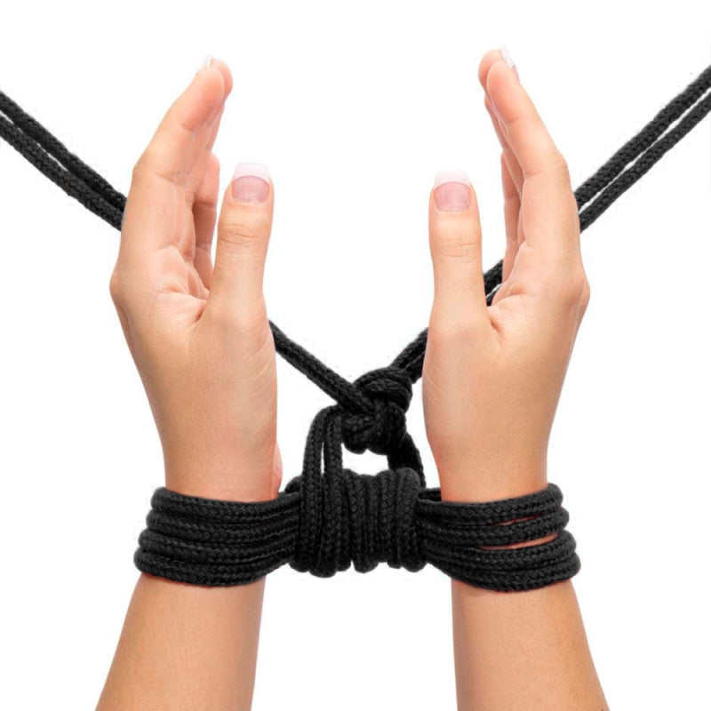 Черная веревка для связывания Fetish Bondage Rope 10 метров