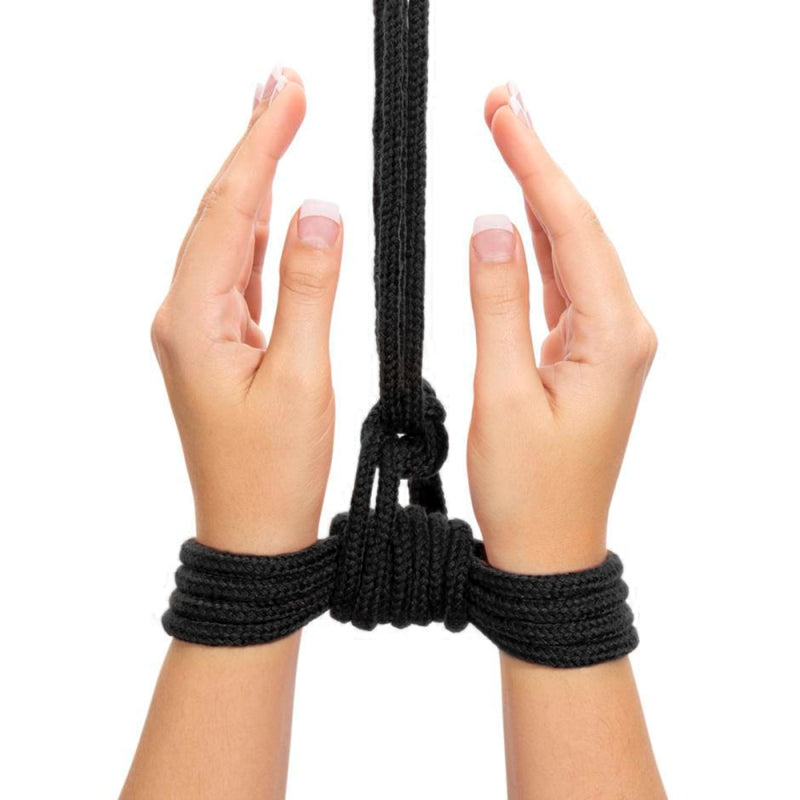 Черная веревка для связывания Fetish Bondage Rope 10 метров