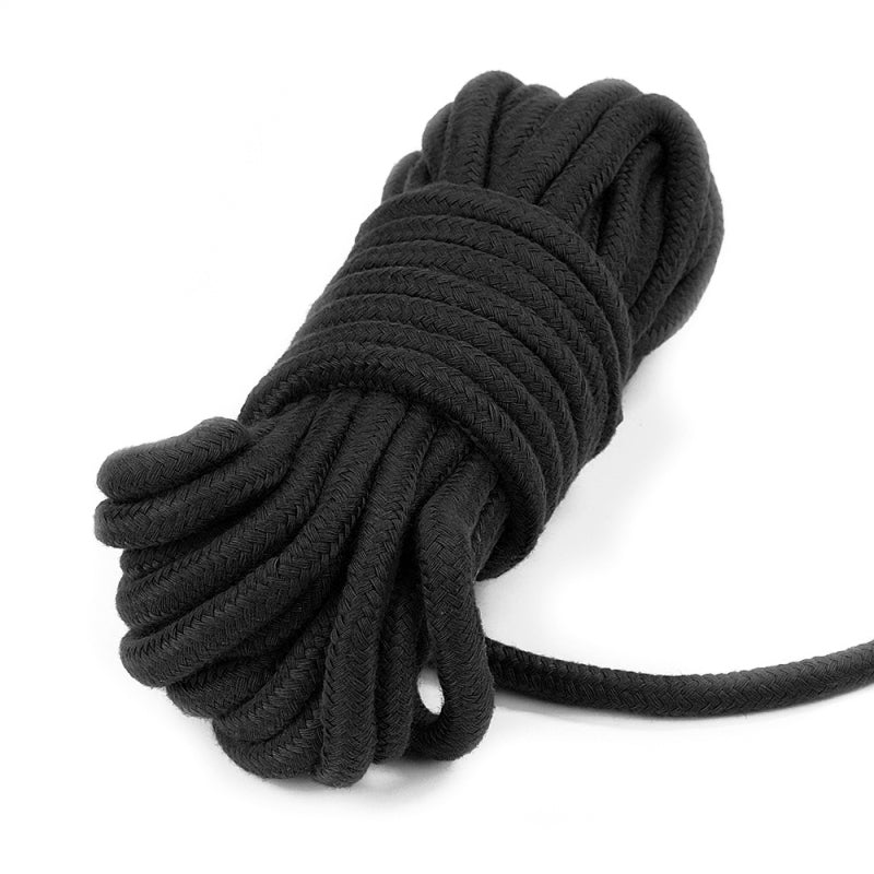 Черная веревка для связывания Fetish Bondage Rope 10 метров