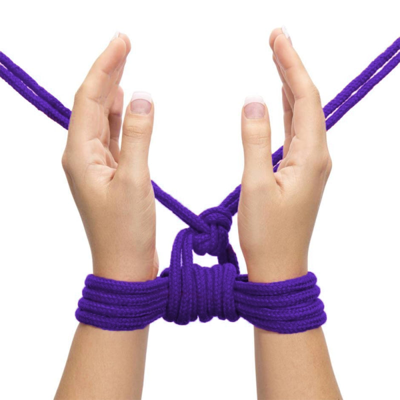 Фиолетовая веревка для связывания Fetish Bondage Rope 10 метров