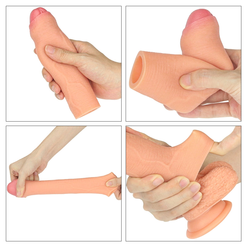 Насадка удлиняющая телесная Revolutionary Silicone Nature Extender Uncircumcised