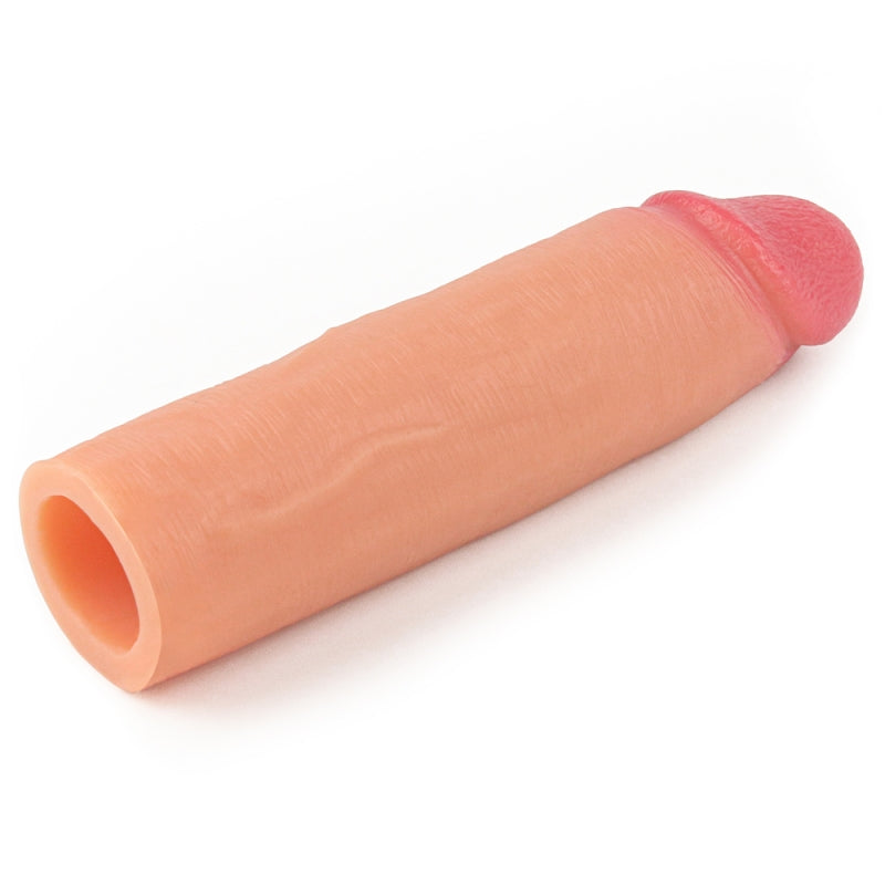Супер реалистичная удлиняющая насадка на пенис телесная Revolutionary Silicone Nature Extender