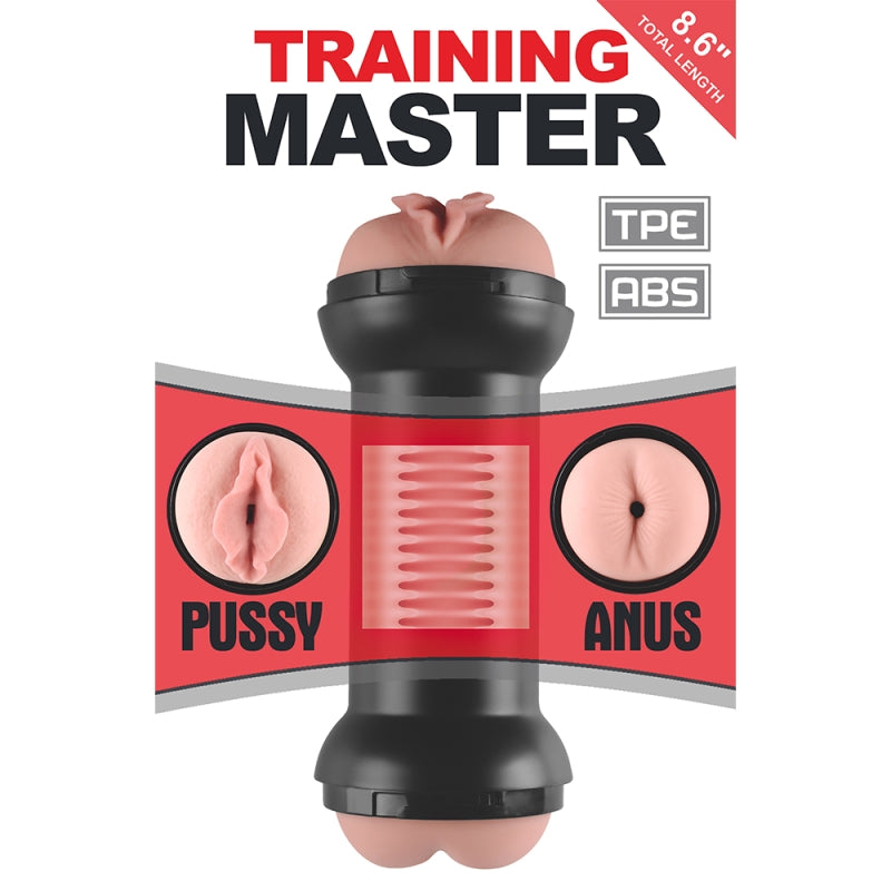 Двойной мастурбатор для мужчин Training Master Double Side Stroker Pussy and Anus