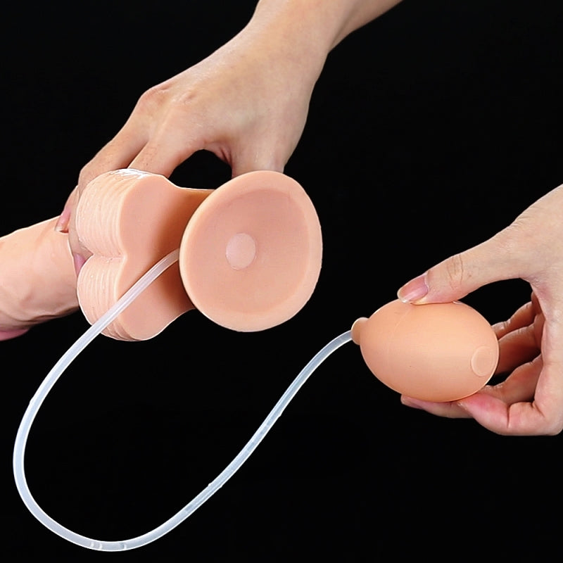 Оргазмирующий фаллоимитатор Soft Ejaculation Cock With Ball