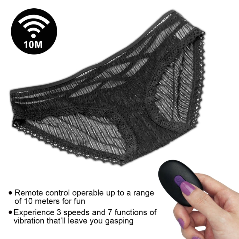 Трусики с вибратором IJOY Rechargeable Remote Control Lace Panty