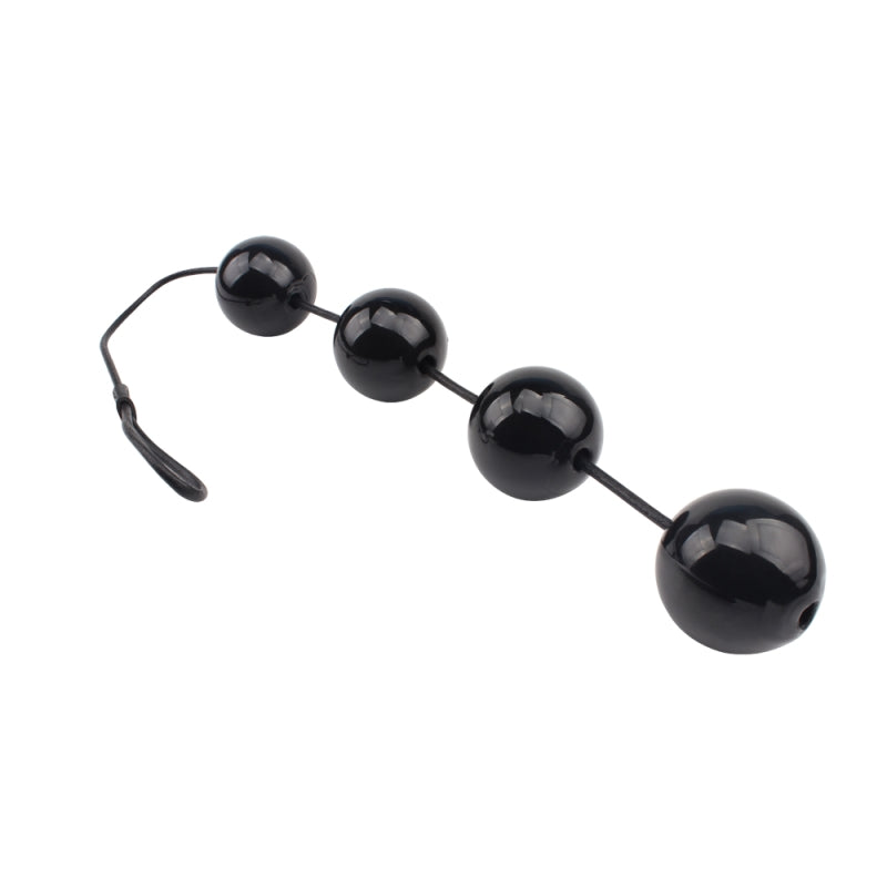 Анальные черные шары на веревочке Anal Balls Large