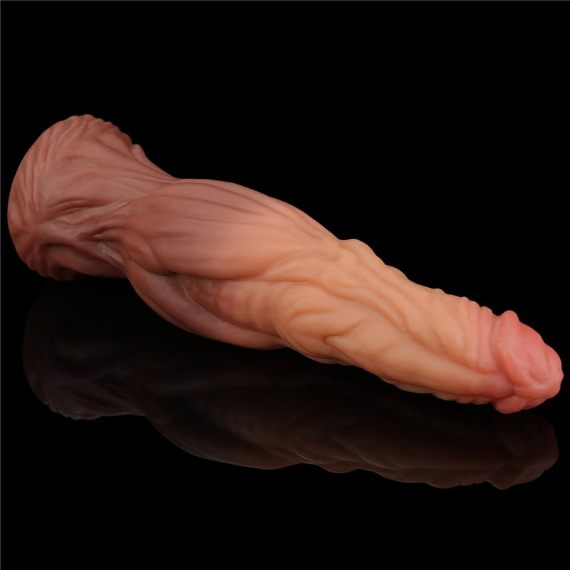 Жилистый фаллоимитатор Dual layered Liquid Silicone Nature Cock 9.5