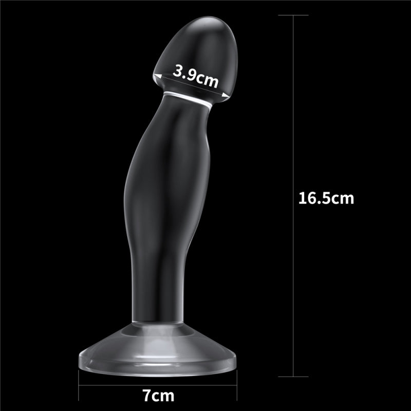 Безупречный прозрачный анальный стимулятор на присоске Flawless Clear Prostate Plug