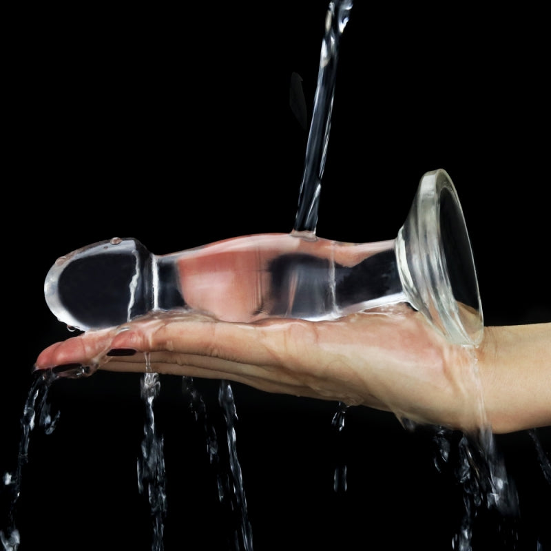 Безупречный прозрачный анальный стимулятор на присоске Flawless Clear Prostate Plug