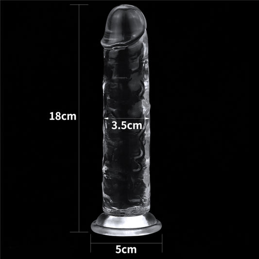 Безупречный прозрачный фаллоимитатор на присоске Flawless Clear Dildo
