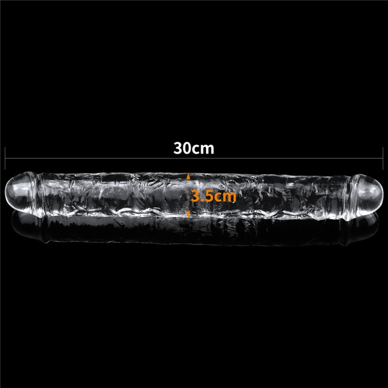Безупречный прозрачный двойной фаллоимитатор Flawless Clear Double Dildo