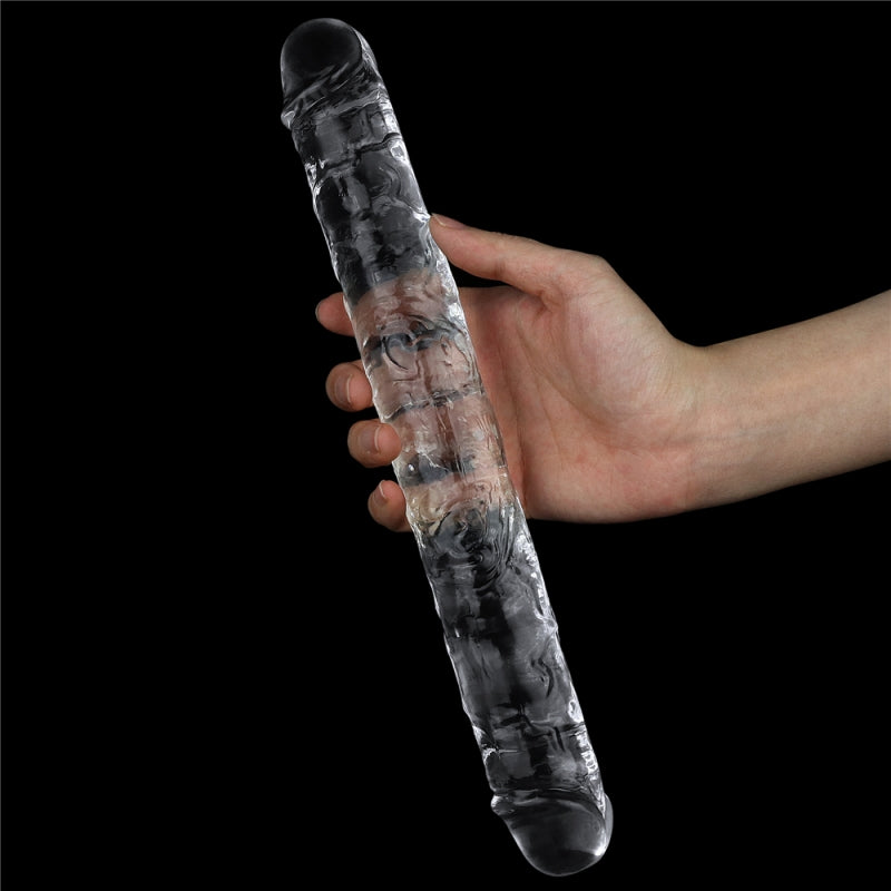 Безупречный прозрачный двойной фаллоимитатор Flawless Clear Double Dildo