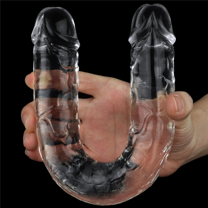 Безупречный прозрачный двойной фаллоимитатор Flawless Clear Double Dildo