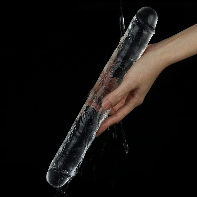 Безупречный прозрачный двойной фаллоимитатор Flawless Clear Double Dildo