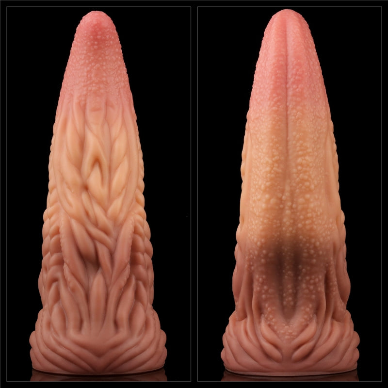 Двухслойный силиконовый фаллоимитатор Dual layered Platinum Silicone Tongue 10.0