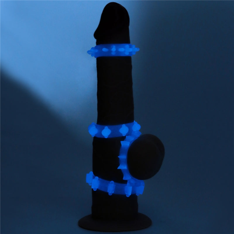Набор из 4-х эрекционных колец Lumino Play Penis Ring