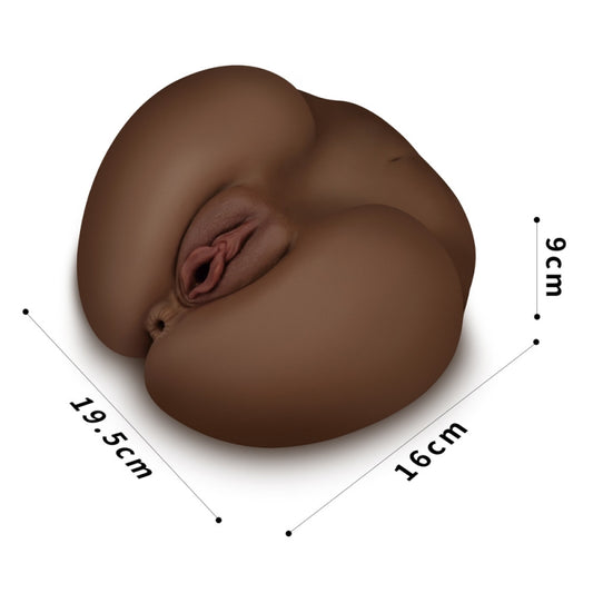 Реалистичный мастурбатор вагина с анусом Streetgirls Black №3