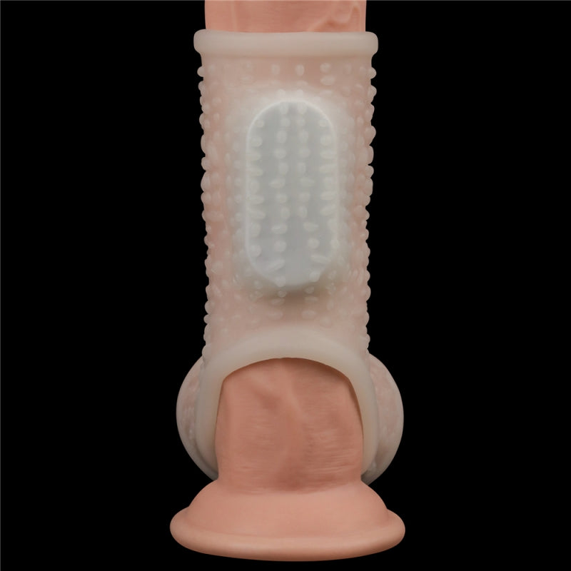 Насадка на пенис Vibrating Drip Knights Ring with Scrotum Sleeve