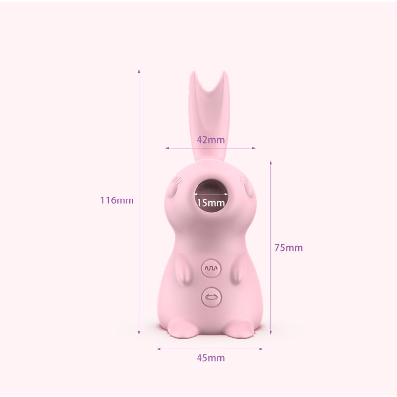 Розовый мультифункциональный кролик 3 в 1 Kissing Bunny