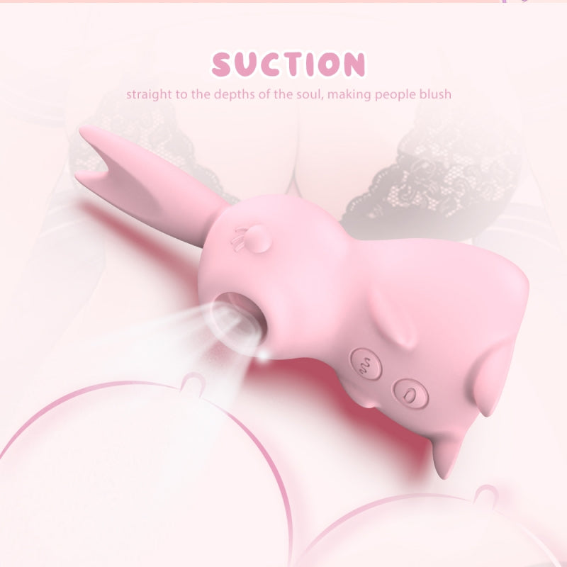Розовый мультифункциональный кролик 3 в 1 Kissing Bunny