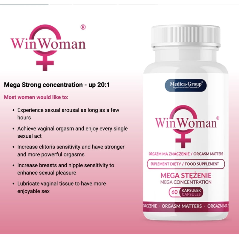 Препарат для повышения ощущений WinWoman Capsules 60шт