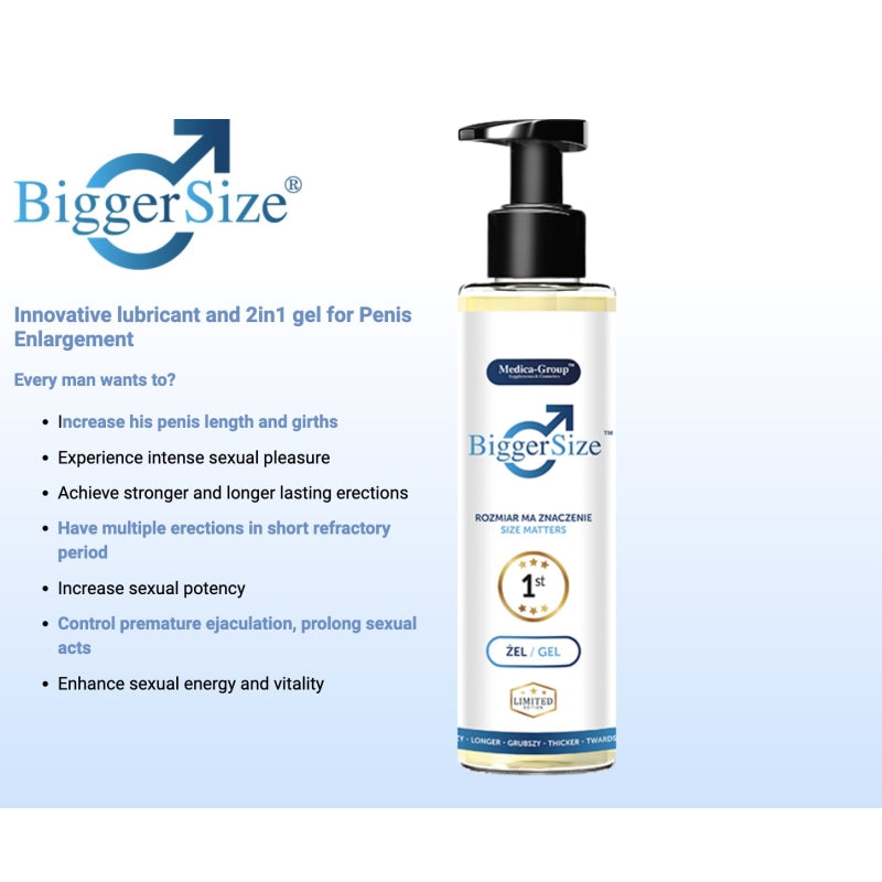 Гель для продолжительной эрекции BiggerSize Gel 150мл