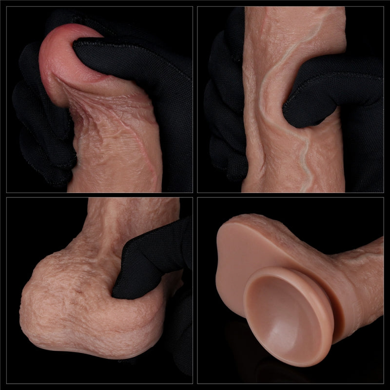 Фаллоимитатор с венами Dual Layered Silicone Cock 8.5
