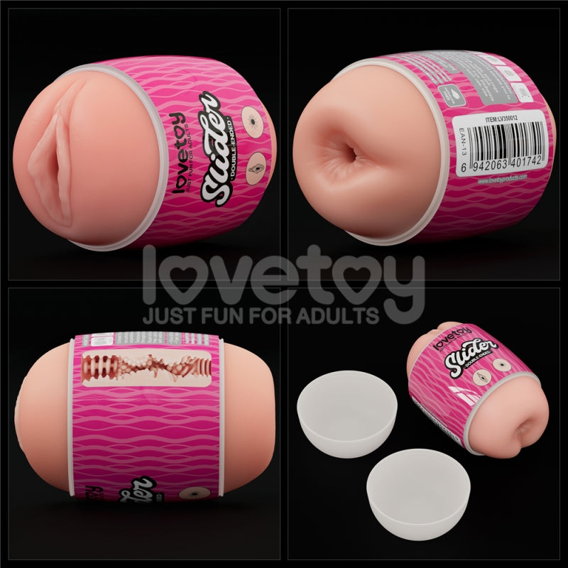 Мастурбатор для мужчин Slider Double-Ended Masturbator Vagina and Anus Flesh