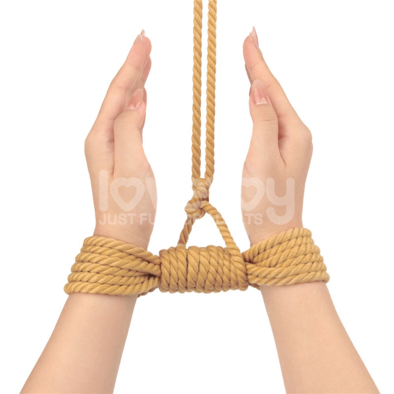 Веревка для связывания Rebellion Reign Natural Knot Bondage Rope 10 метров