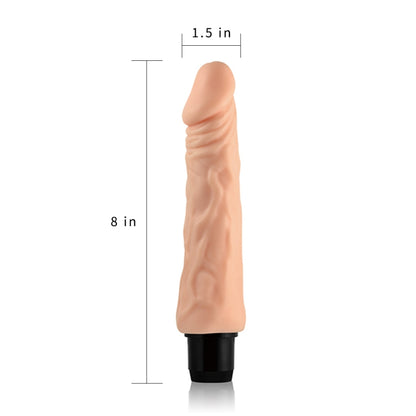 Вибратор реалистичный из кибер-кожи Xtreme Feel Cyberskin Vibrator