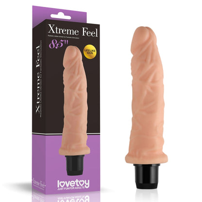 Высокоскоростной вибратор телесного цвета Xtreme Feel Cyberskin Vibrator