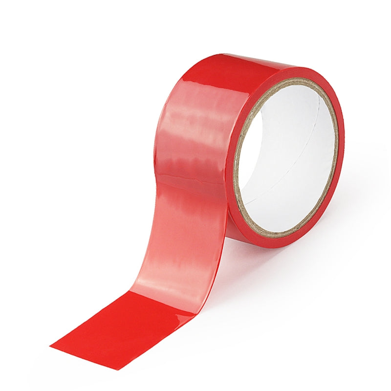 Липкая лента красная скотч для бондажа Sticky Bondage Tape