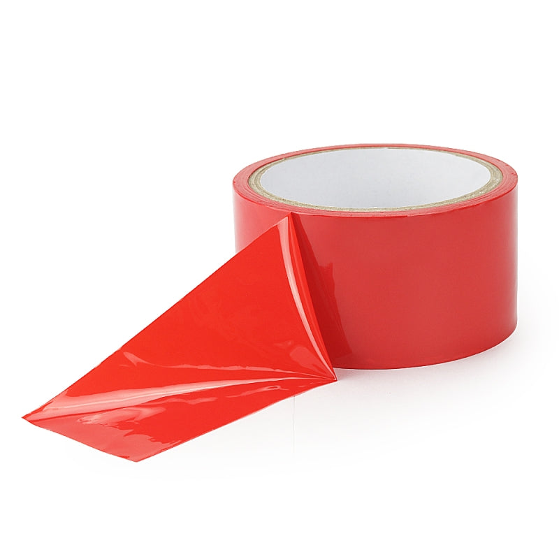Липкая лента красная скотч для бондажа Sticky Bondage Tape