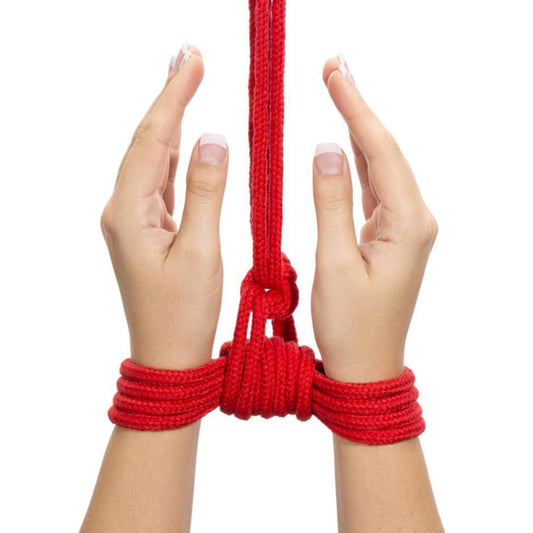 Красная веревка для связывания Fetish Bondage Rope 10 метров