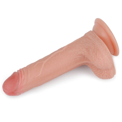 Реалистичный двухслойный фаллоимитатор телесный Dual layered Platinum Silicone Cock