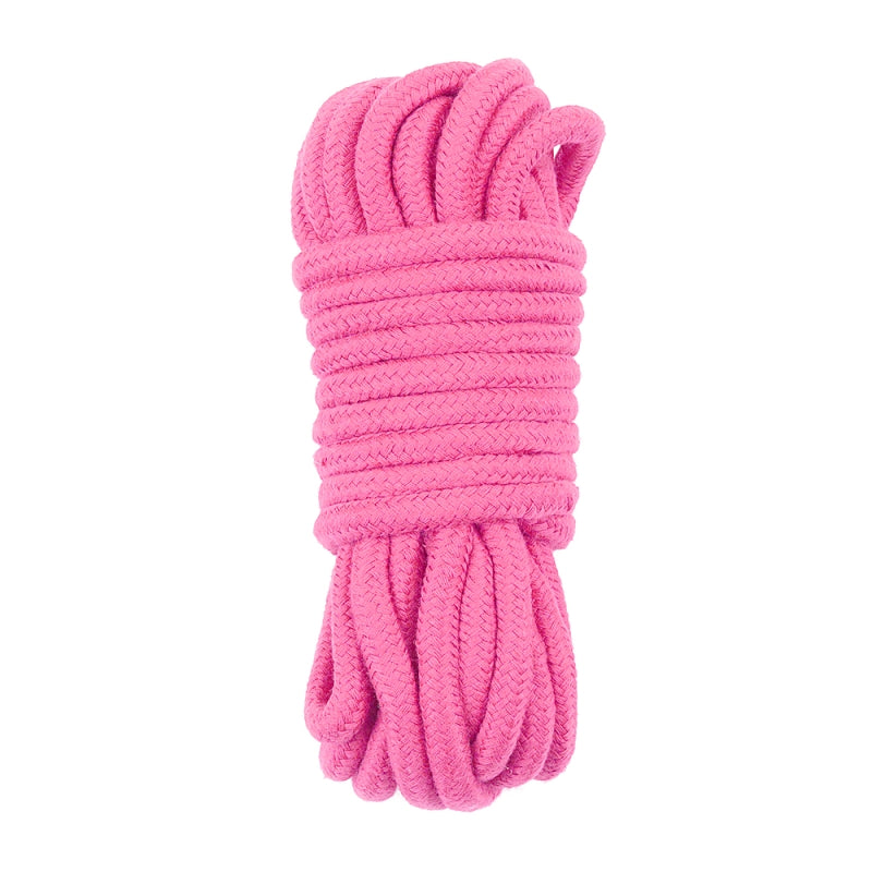Розовая веревка для связывания Fetish Bondage Rope 10 метров