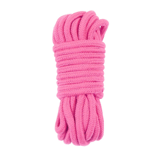Розовая веревка для связывания Fetish Bondage Rope 10 метров