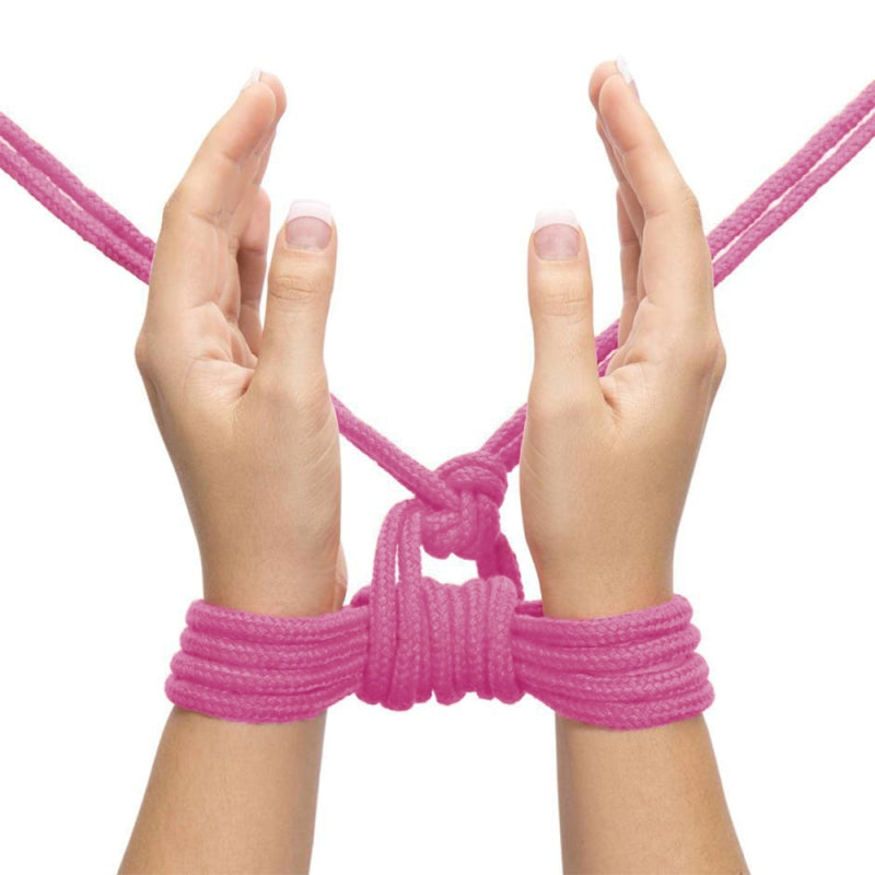 Розовая веревка для связывания Fetish Bondage Rope 10 метров