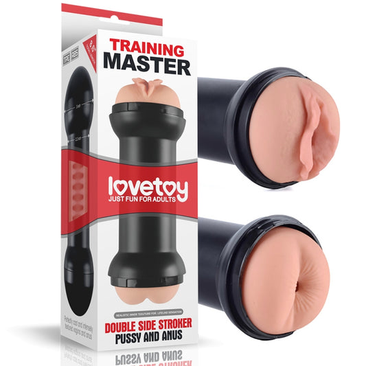 Двойной мастурбатор для мужчин Training Master Double Side Stroker Pussy and Anus