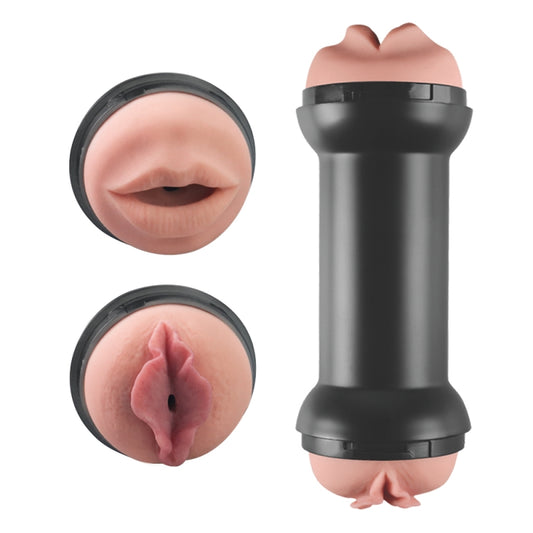 Двойной мастурбатор для мужчин Training Master Double Side Stroker Mouth and Pussy