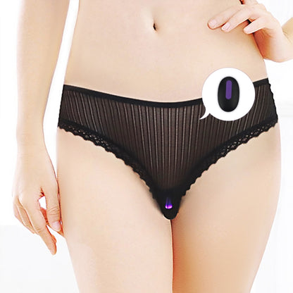 Трусики с вибратором IJOY Rechargeable Remote Control Lace Panty