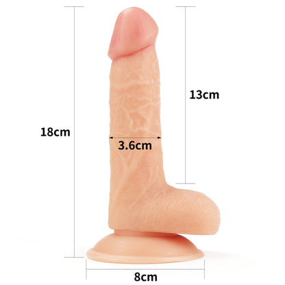 Реалистичный фаллоимитатор на присоске The Ultra Soft Dude 7.0
