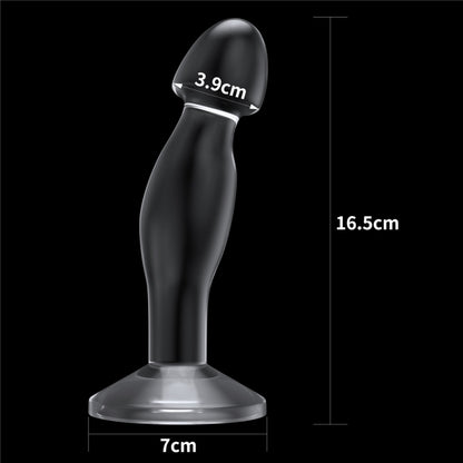 Безупречный прозрачный анальный стимулятор на присоске Flawless Clear Prostate Plug